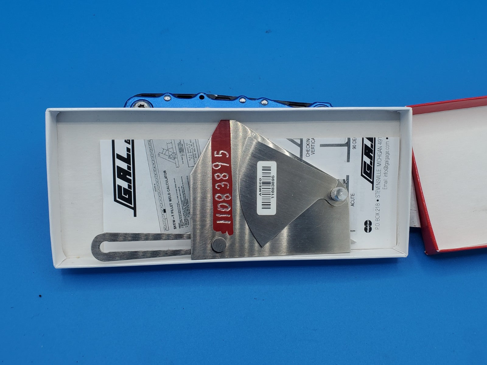 G.A.L. Gage Skew-T Gauge # 9A Made in USA NOS