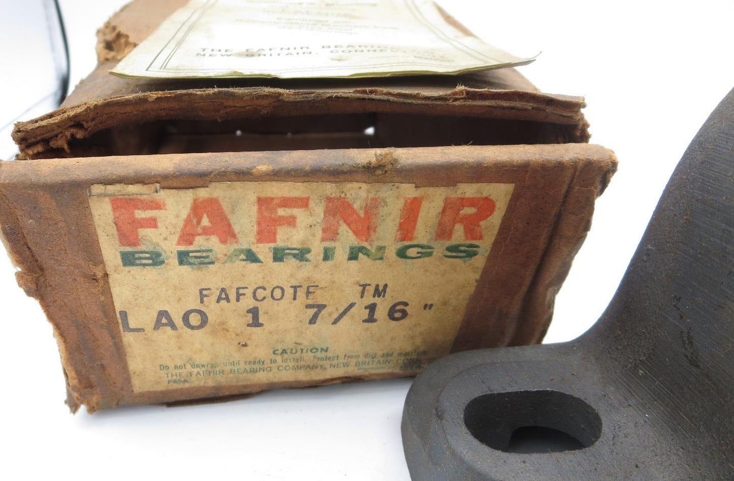 TIMKEN FAFNIR LAO 1 7/16 PILLOW BLOCK BEARING NOS IN ORIGINAL BOX, COLLAR & INST