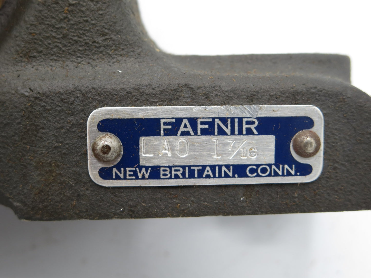 TIMKEN FAFNIR LAO 1 7/16 PILLOW BLOCK BEARING NOS IN ORIGINAL BOX, COLLAR & INST