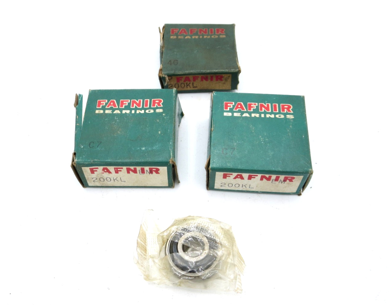 LOT OF (3) Fafnir Ball Bearing P/N 200KL- NOS - FREE SHIPPING