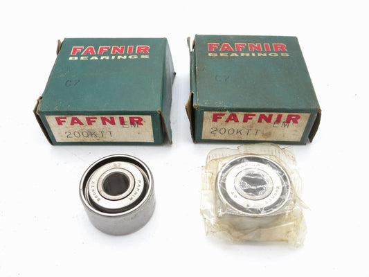 200KTT LOT OF (2) FAFNIR DEEP GROOVE BALL BEARING 200 KTT C7