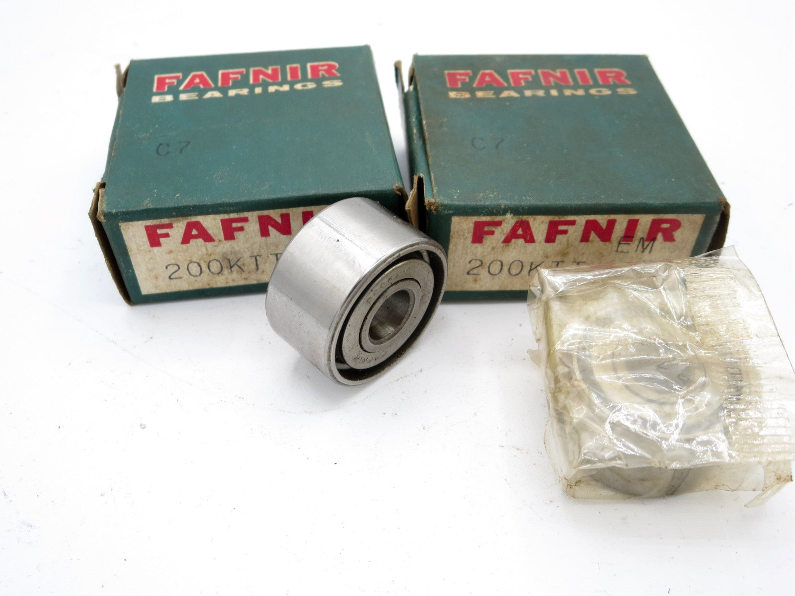 200KTT LOT OF (2) FAFNIR DEEP GROOVE BALL BEARING 200 KTT C7