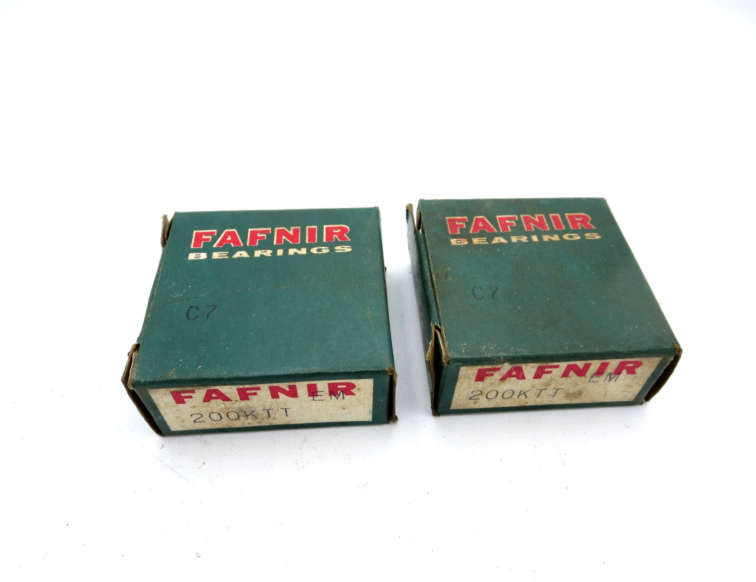 200KTT LOT OF (2) FAFNIR DEEP GROOVE BALL BEARING 200 KTT C7