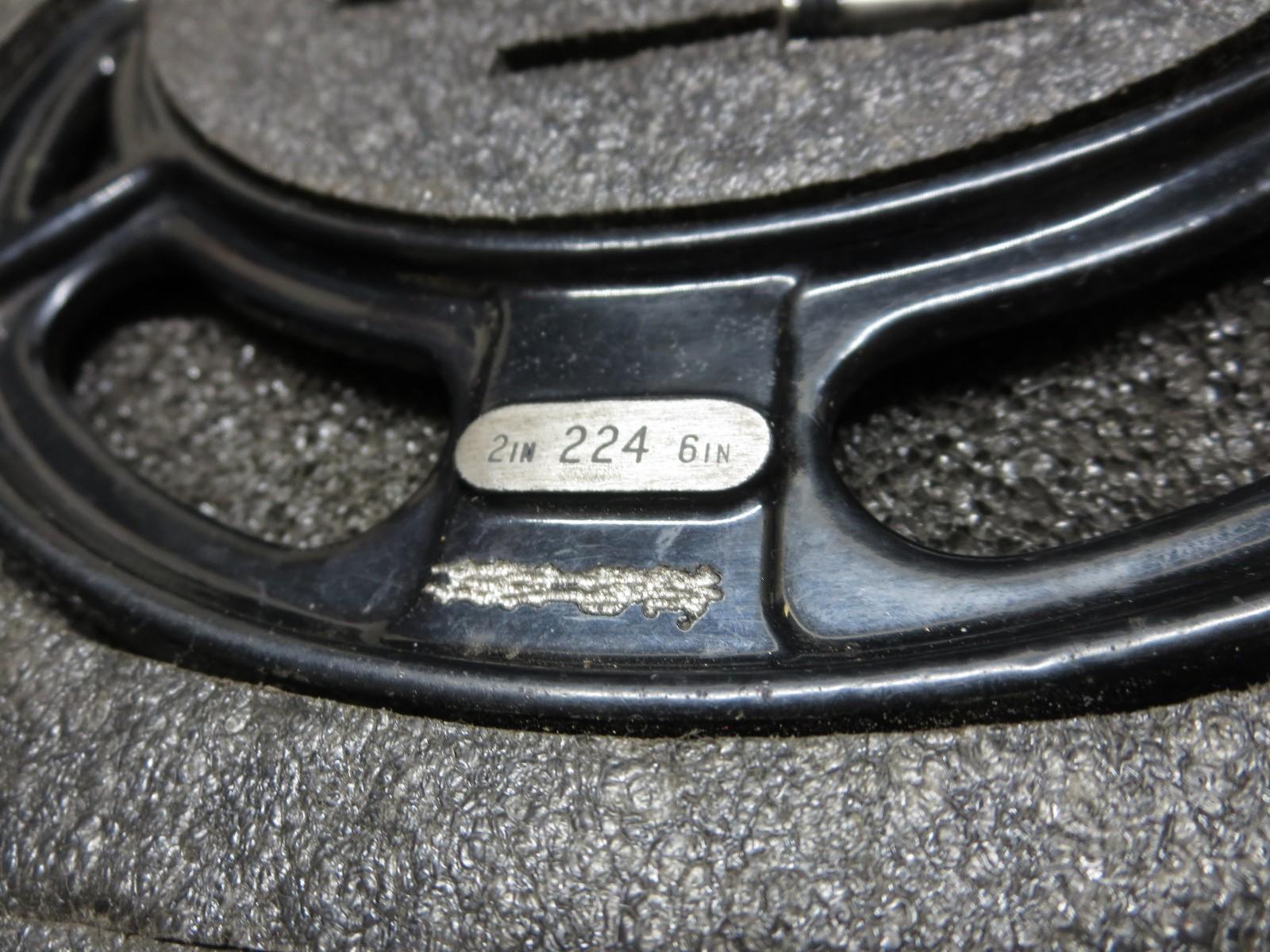 Starrett 224 2" - 6" Interchangeable Anvil Micrometer Set