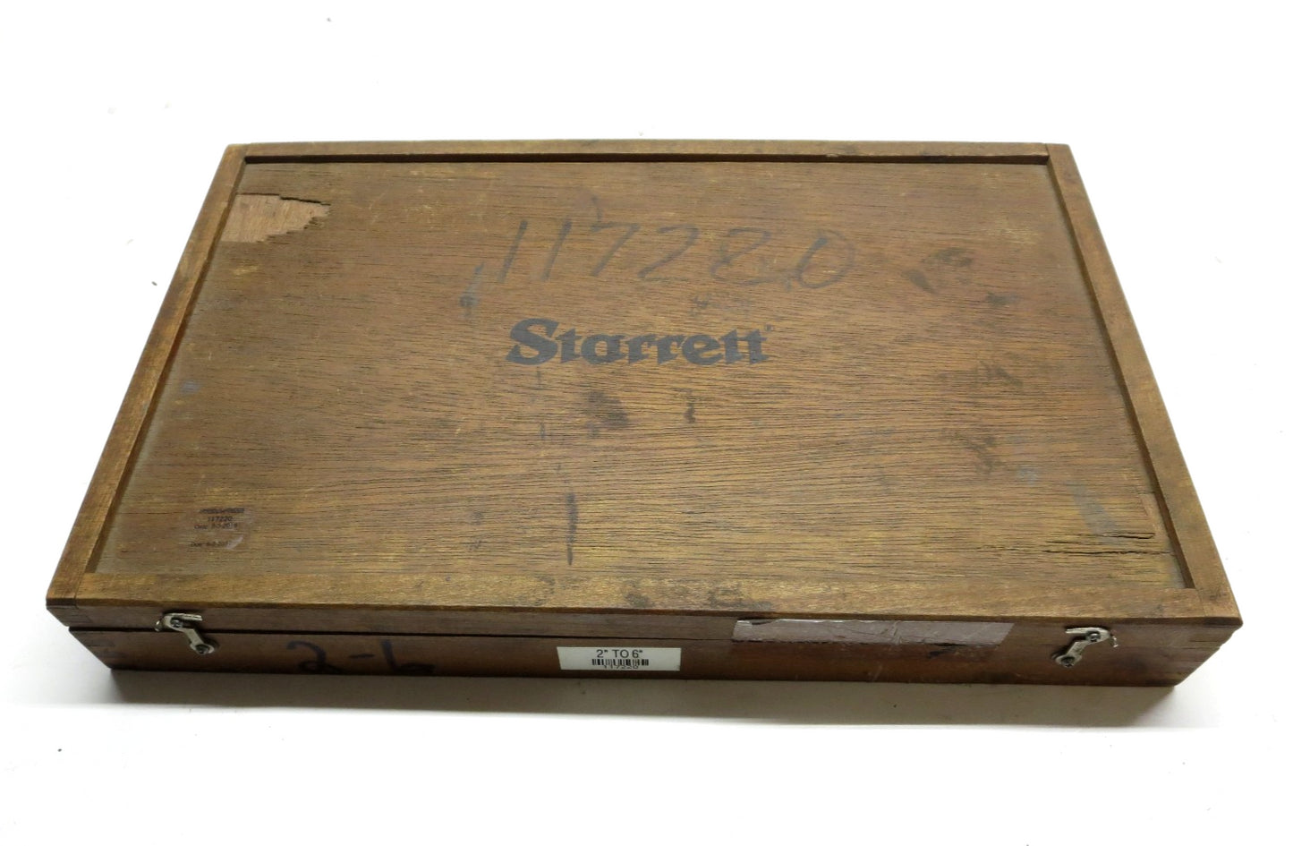 Starrett 224 2" - 6" Interchangeable Anvil Micrometer Set