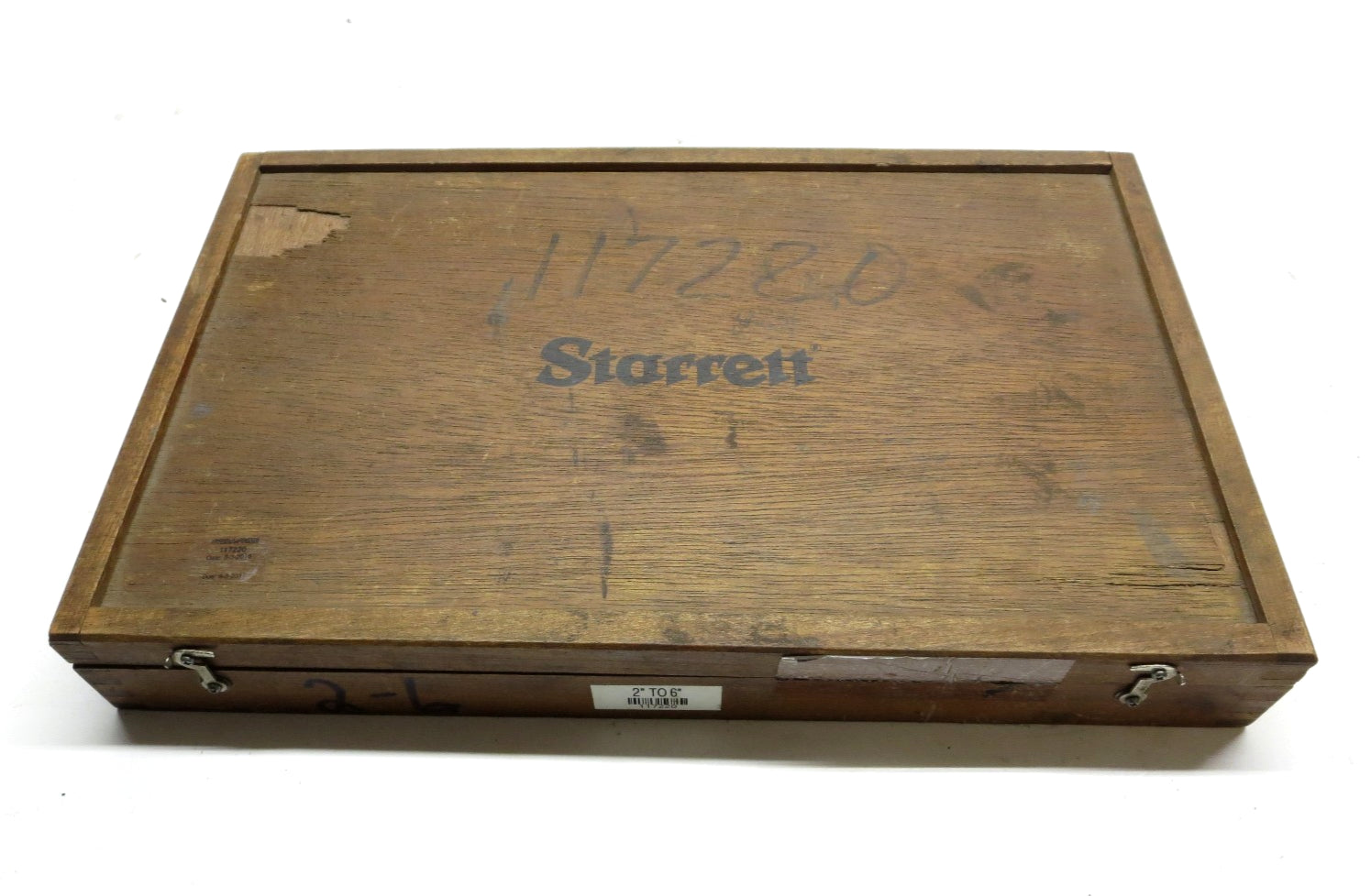 Starrett 224 2" - 6" Interchangeable Anvil Micrometer Set