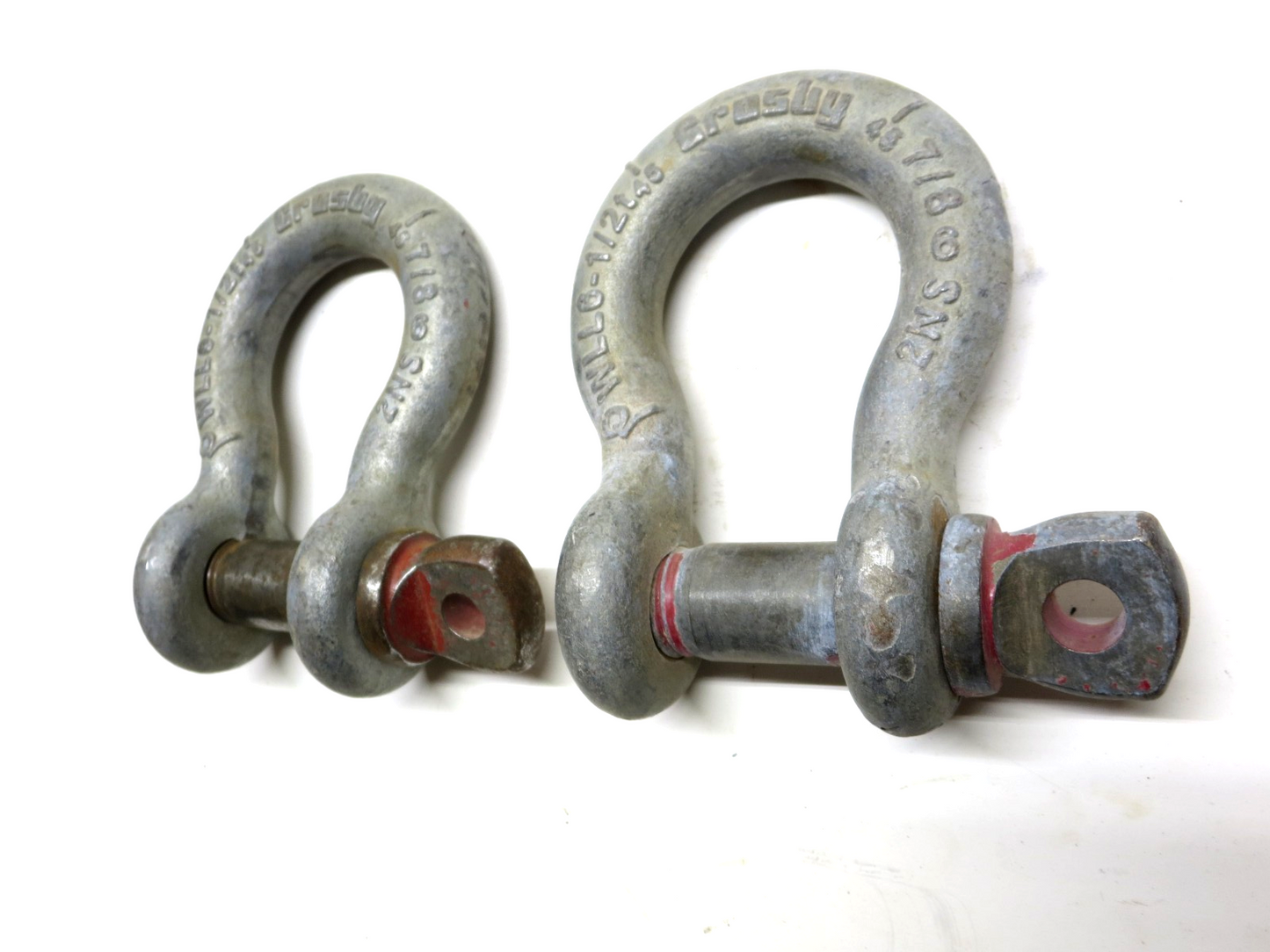 LOT OF 2 Crosby 7/8 in. Screw Pin Anchor Shackle 6-1/2 Ton 1018516 G-209 Canada