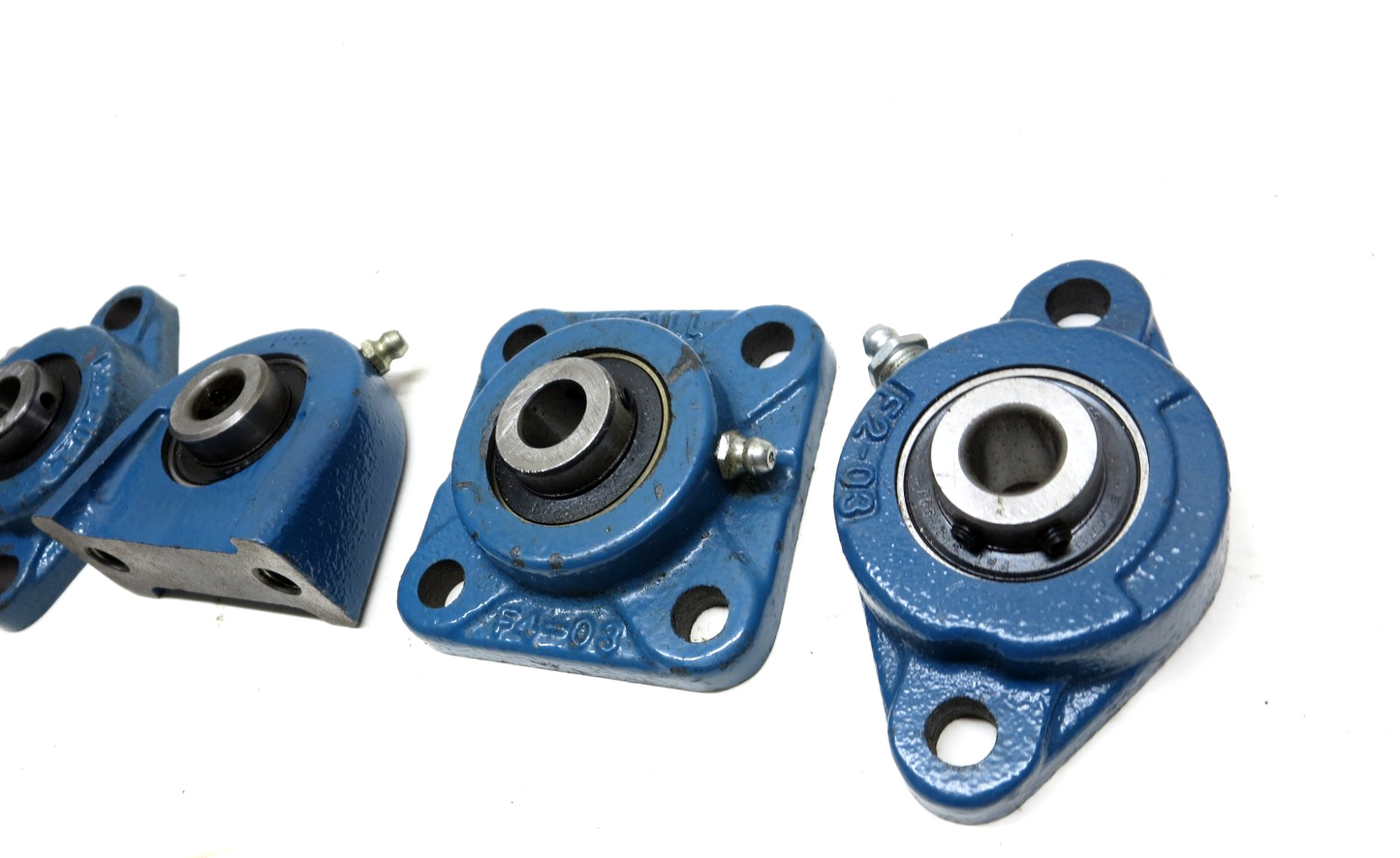 LOT OF 4 MB Manufacturing / McGill 1/2 in Bore Assortment Flange Mount Bearing