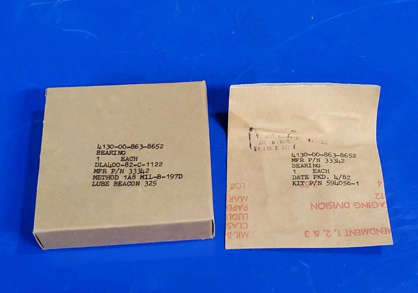 NHBB R21PP-DK26 Precision Ball Bearing 33342 NSN 4130-00-863-8652 1/8x3/8x5/32"