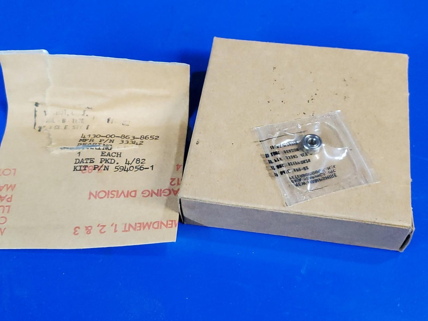 NHBB R21PP-DK26 Precision Ball Bearing 33342 NSN 4130-00-863-8652 1/8x3/8x5/32"