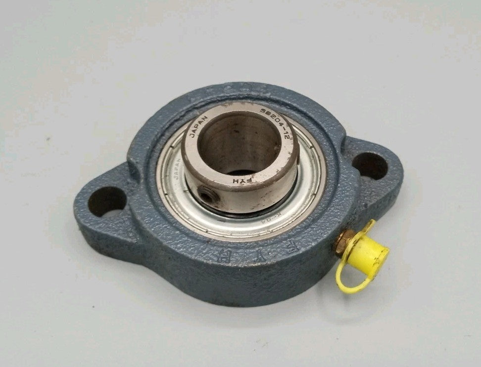 FYH LF-204 Flange Mount Bearing W Zirk Fitting NOS Japan