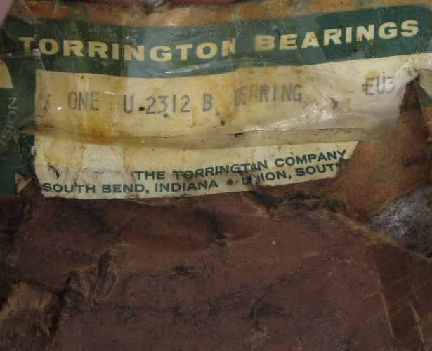Torrington Bearing U-2312-B Made in USA PAT'D U2312B 24.9 lbs  NOS