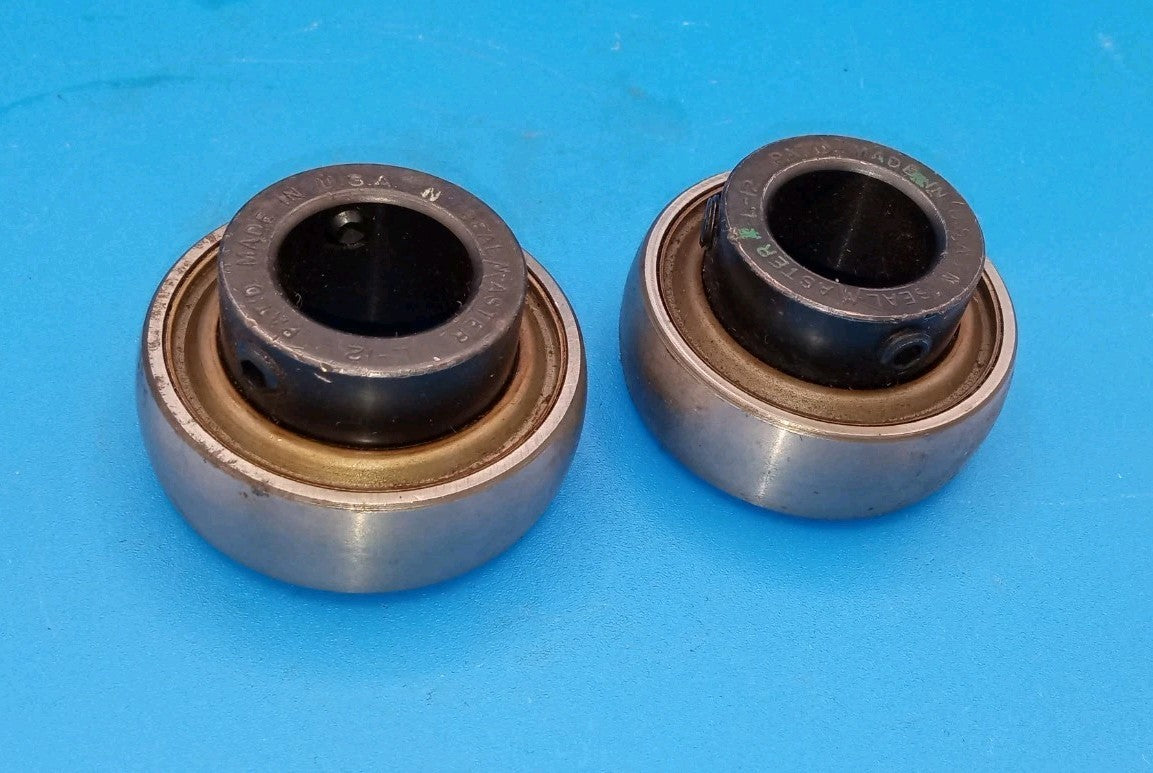 LOT OF 2 PCS SEALMASTER L-12 INSERT BALL BEARING L12 USA NOS 