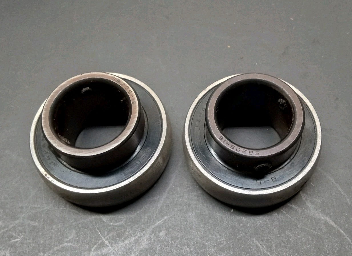 LOT OF 2 PCS NBR SB205-16 B-5 Insert Bearing 1" Bore Japan NOS