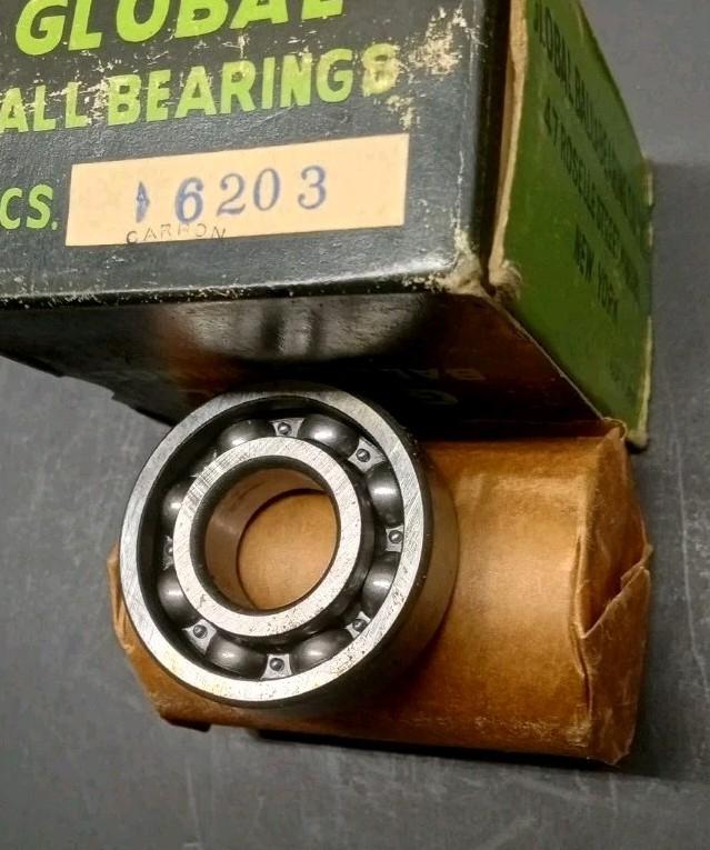5 PCS ROLL 6203 GLOBAL BALL BEARING 17 X 40 X 12 mm Quality Made In Japan