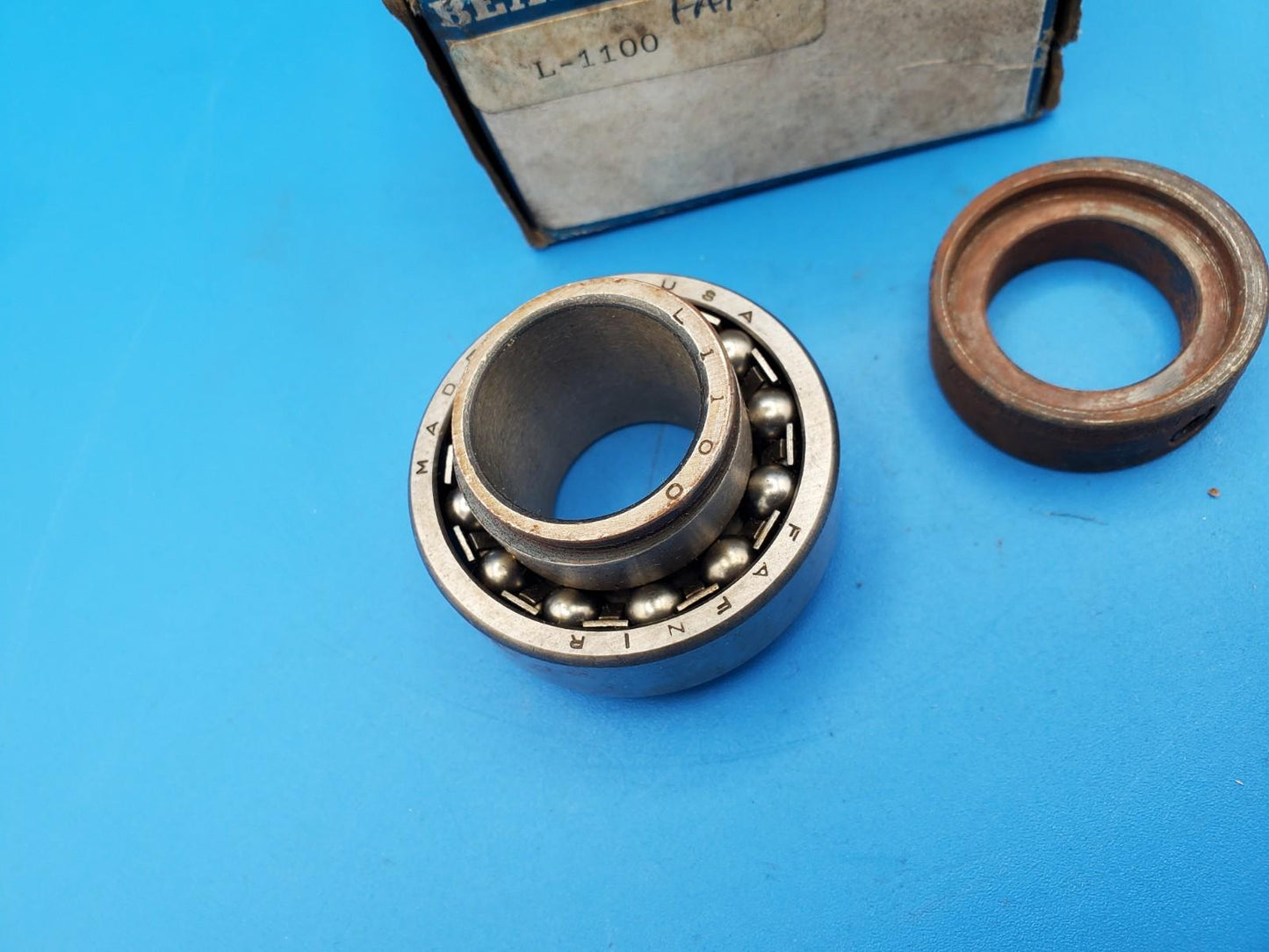 Fafnir L-1100 Self-Aligning Insert Bearing with Boston Gear Collar L1100 NOS