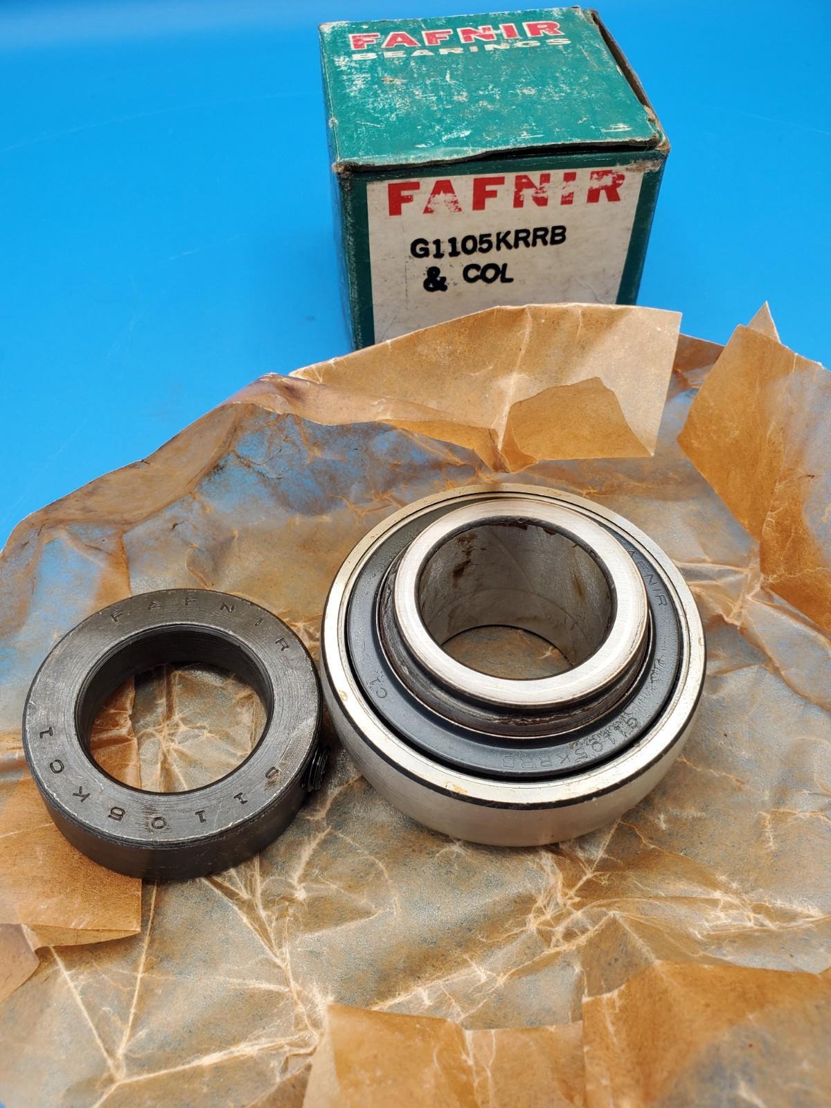 New Fafnir G1105KRRB & COL 1-5/16" Insert Bearing Includes Collar