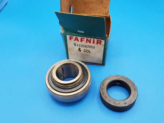 Fafnir G1105KRRB & COL 1-5/16" Insert Bearing Includes Collar NOS