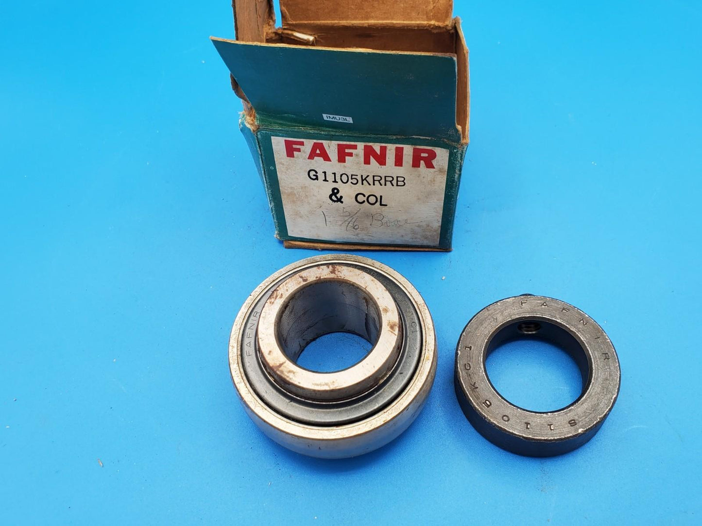 Fafnir G1105KRRB & COL 1-5/16" Insert Bearing Includes Collar NOS