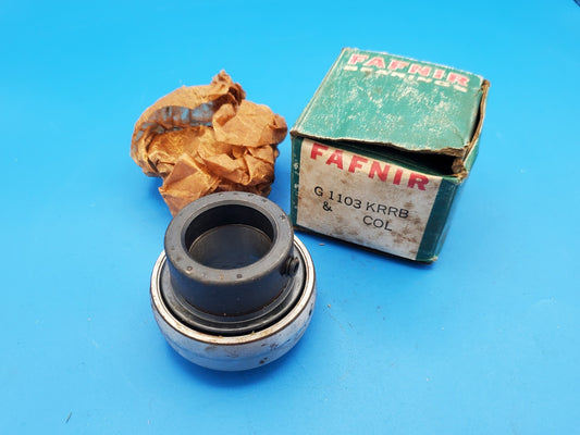 Fafnir G1103KRRB & COL Insert Bearing Includes Collar 1-3/16" Bore NOS