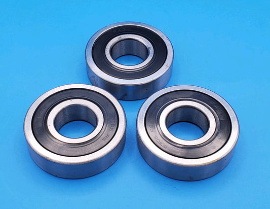 LOT OF 3 x FAG 6305-RS BEARING RUBBER SEALED 6305RS 25x62x17 mm