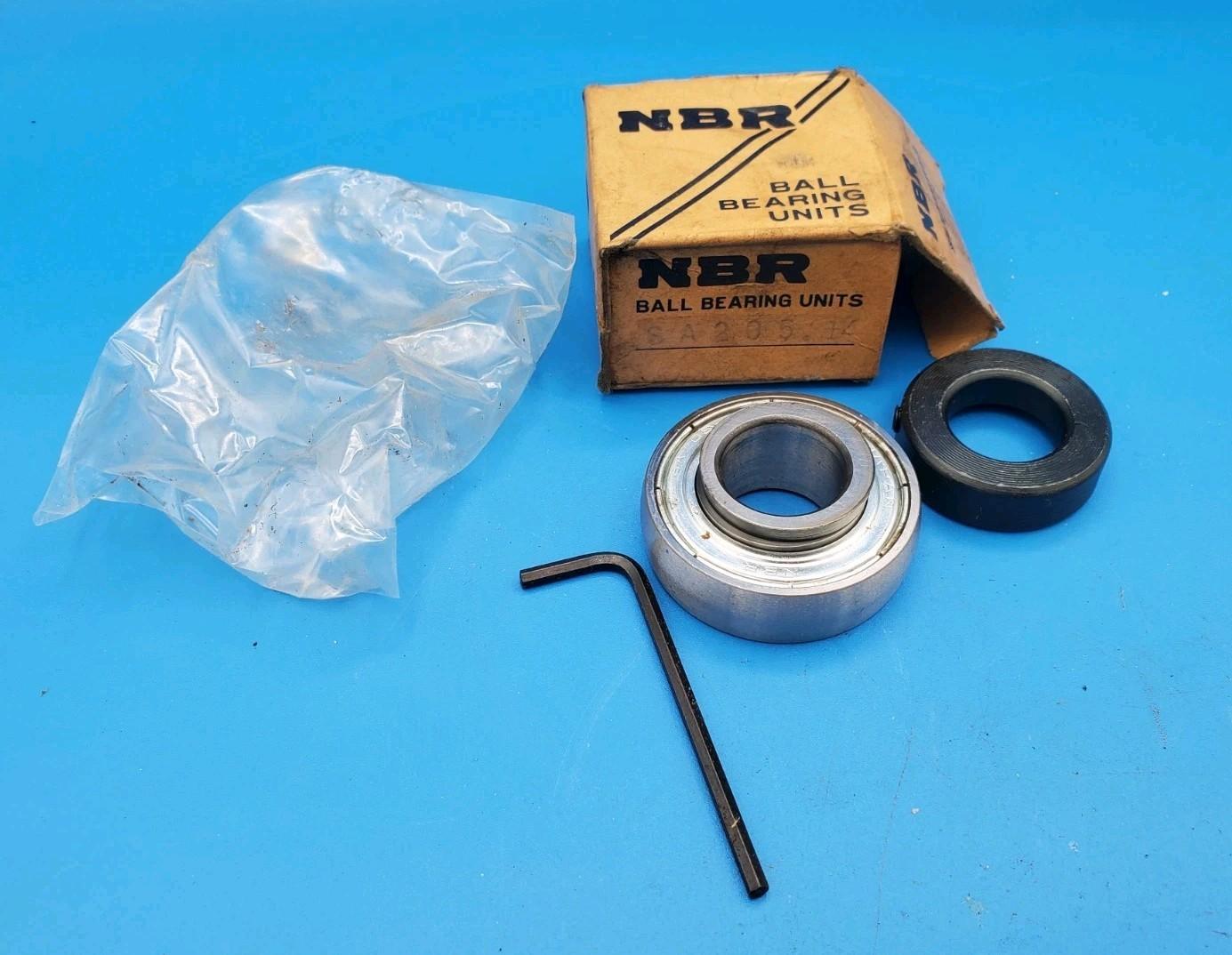 NBR SA205.14 Insert Bearing w/ Collar & Wrench TOP QUALITY - MADE IN JAPAN