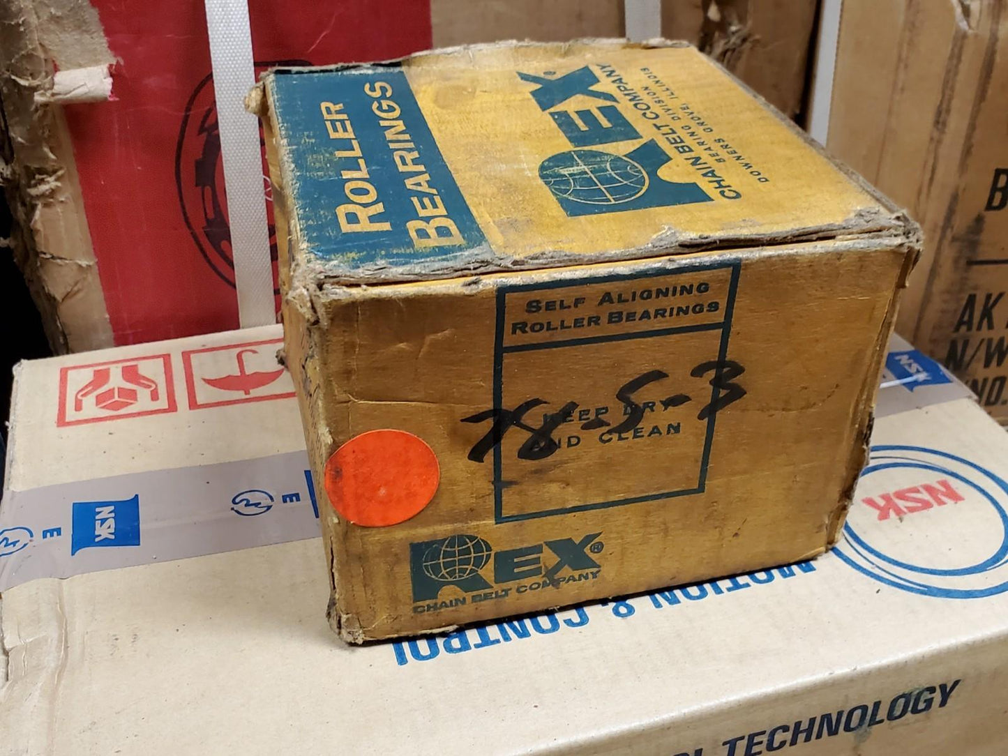 REX 2-3/16" Flange Roller Bearing MF-203 / MF-9203 USA