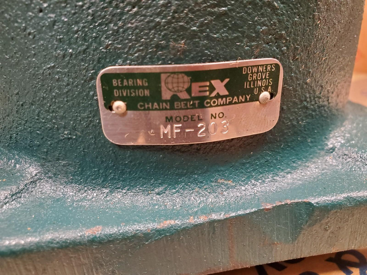 REX 2-3/16" Flange Roller Bearing MF-203 / MF-9203 USA