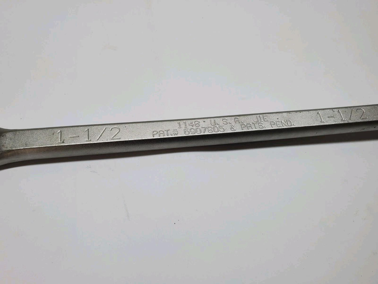 NOS Wright Tool 1148 WrightGrip 2.0 1-1/2" Combination Wrench 12 Pt. Satin USA