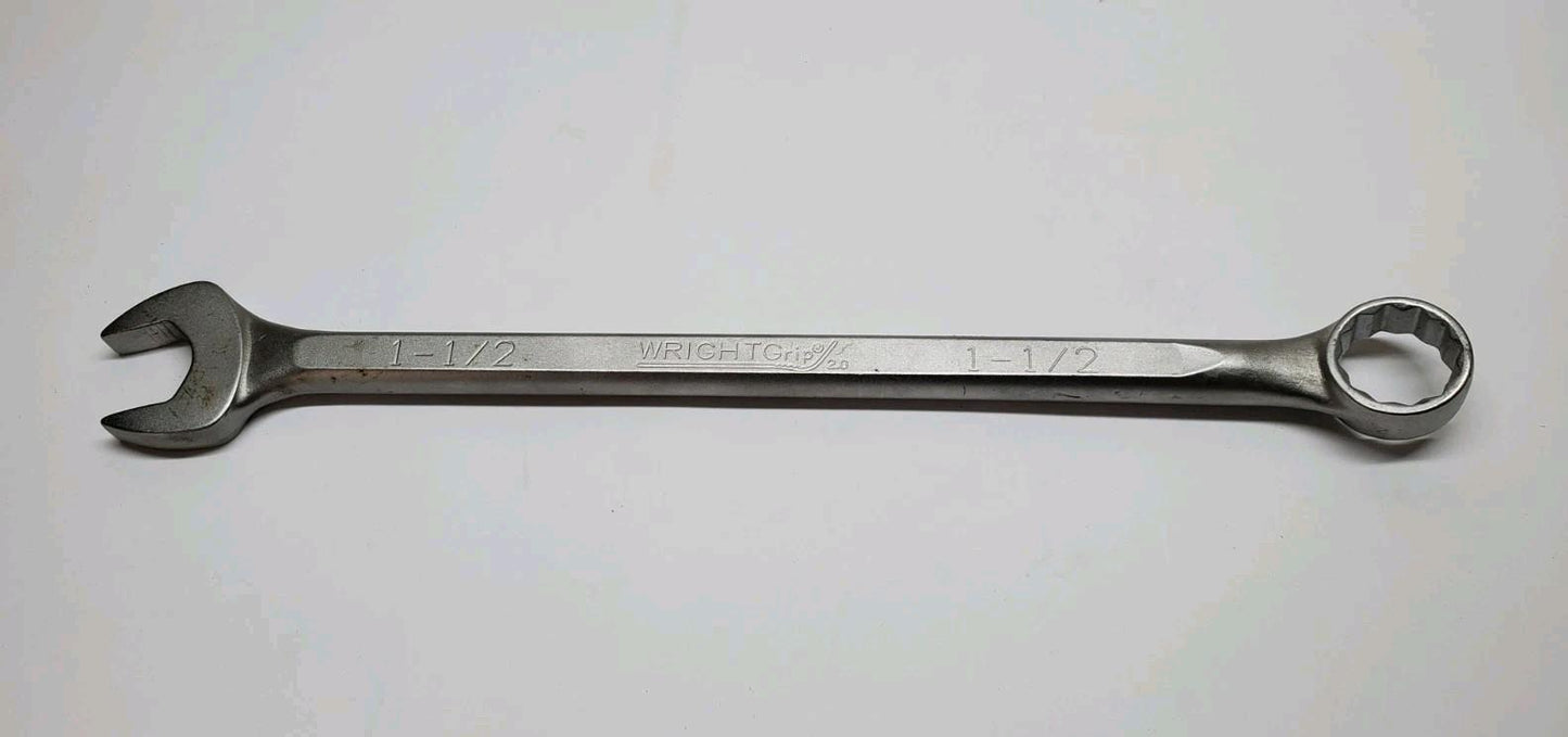 NOS Wright Tool 1148 WrightGrip 2.0 1-1/2" Combination Wrench 12 Pt. Satin USA