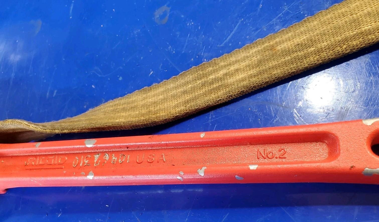 Ridgid No. 2 Strap Wrench #2 Very Good USA