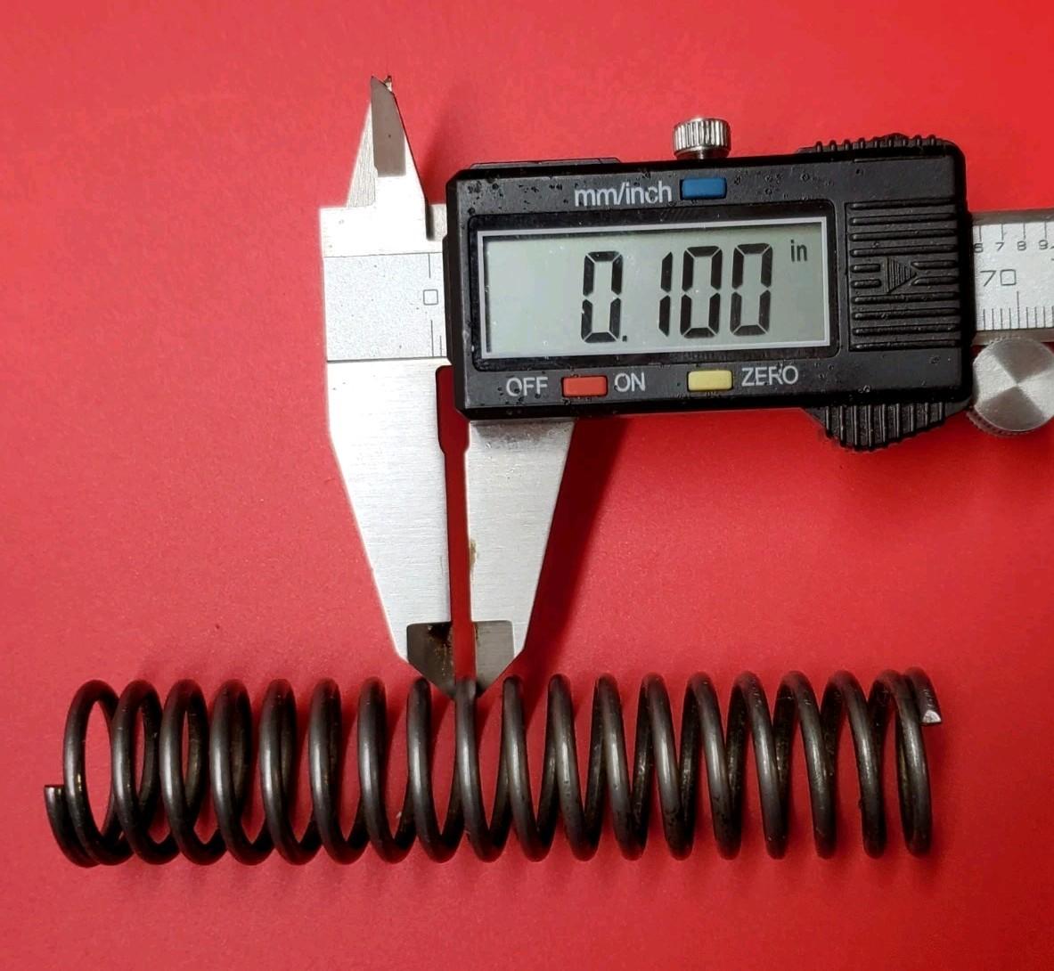 Compression Spring, 4" L x .67" ID x .875 O.D. x .010" Wire Dia. Made in USA