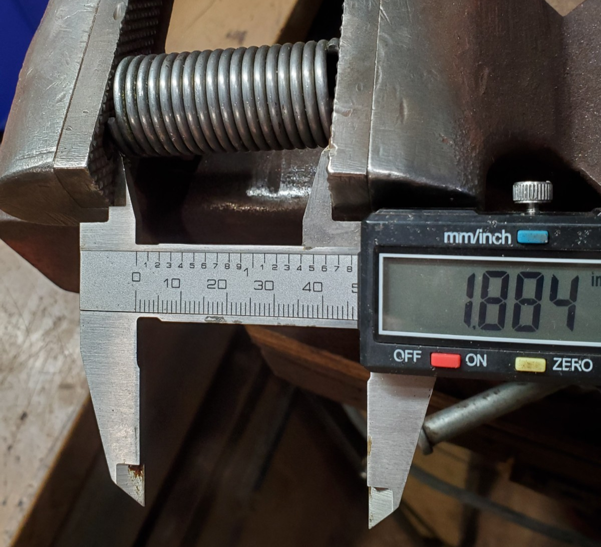 Compression Spring, 4" L x .67" ID x .875 O.D. x .010" Wire Dia. Made in USA