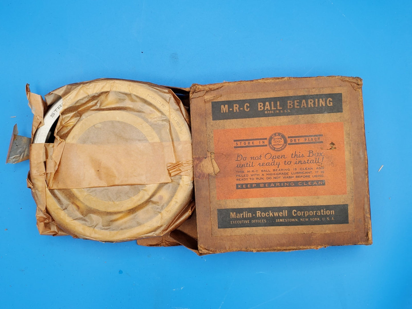 Marlin Rockwell Corporation MRC 314S Bearing - Made in USA - New Old Stock (NOS)