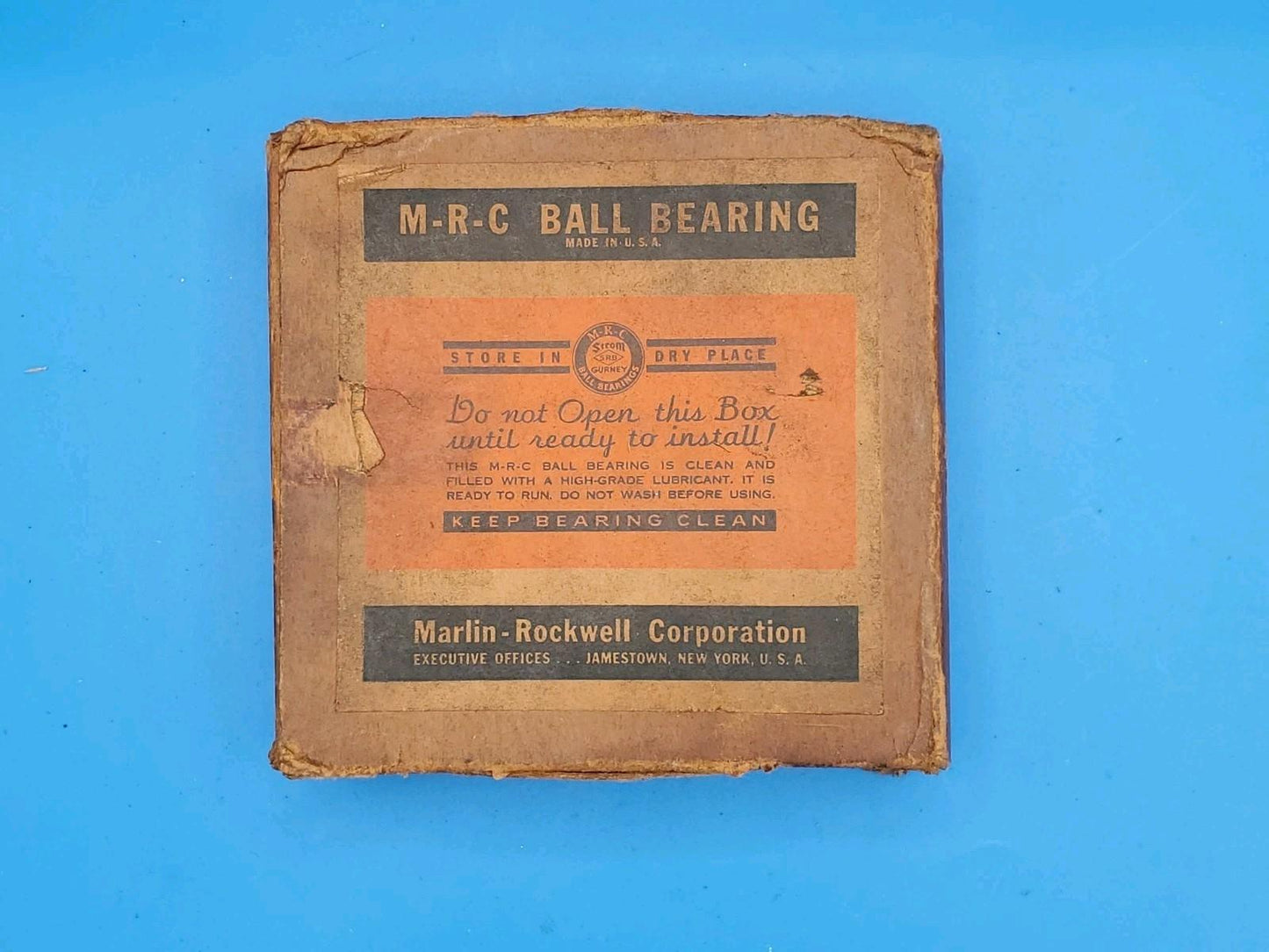 Marlin Rockwell Corporation MRC 314S Bearing - Made in USA - New Old Stock (NOS)