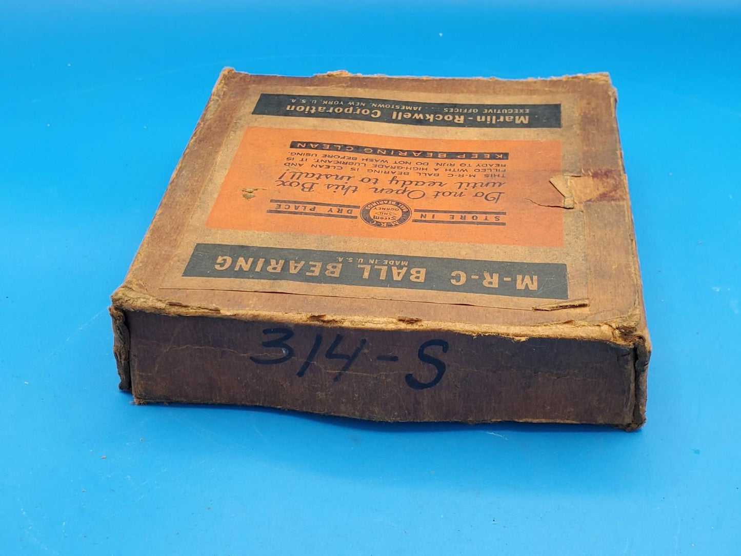 Marlin Rockwell Corporation MRC 314S Bearing - Made in USA - New Old Stock (NOS)