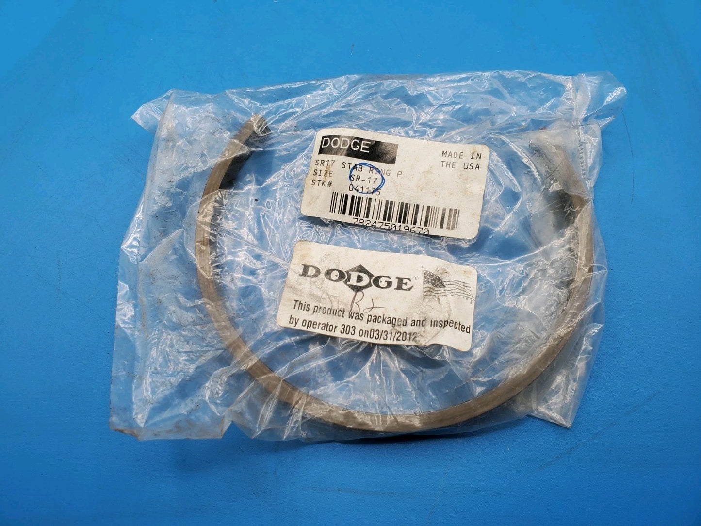 041175 Dodge Stab Ring P 2-15/16 SR17 Made In USA