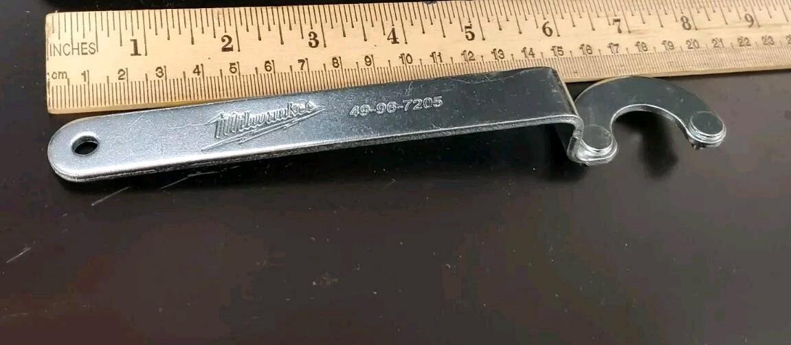 1 Ea. Milwaukee Grinder Steel Spanner Wrench 49-96-7205
