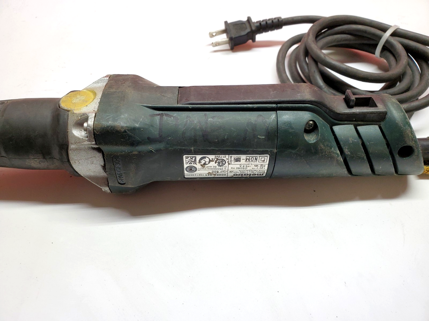 1 Ea. Metabo GP400 Die Grinder 25,000 RPM 120v 3.5A w/ Hook Tether