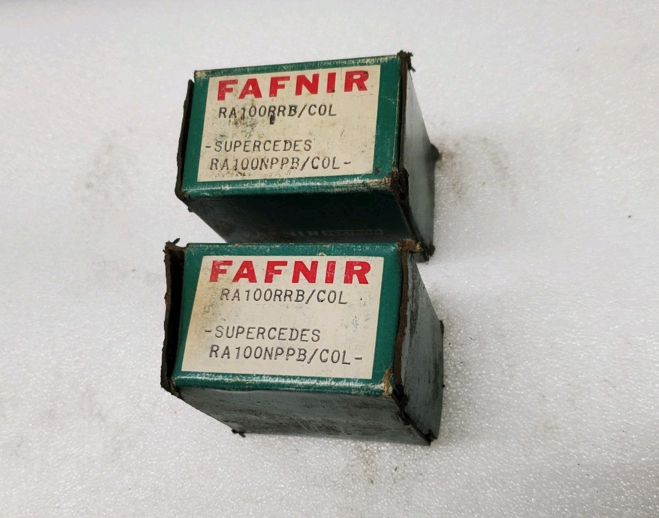 LOT OF 2 PCS NEW FAFNIR RA100RRB/COL Insert Bearing W/ Collar 1-1/16" BORE