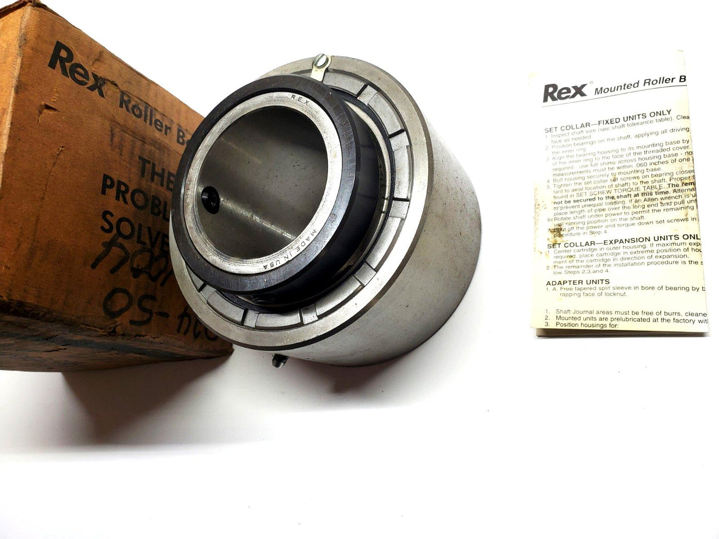 Rexnord ZMC2212 Cartridge Block Roller Bearing 2-3/4" Bore USA