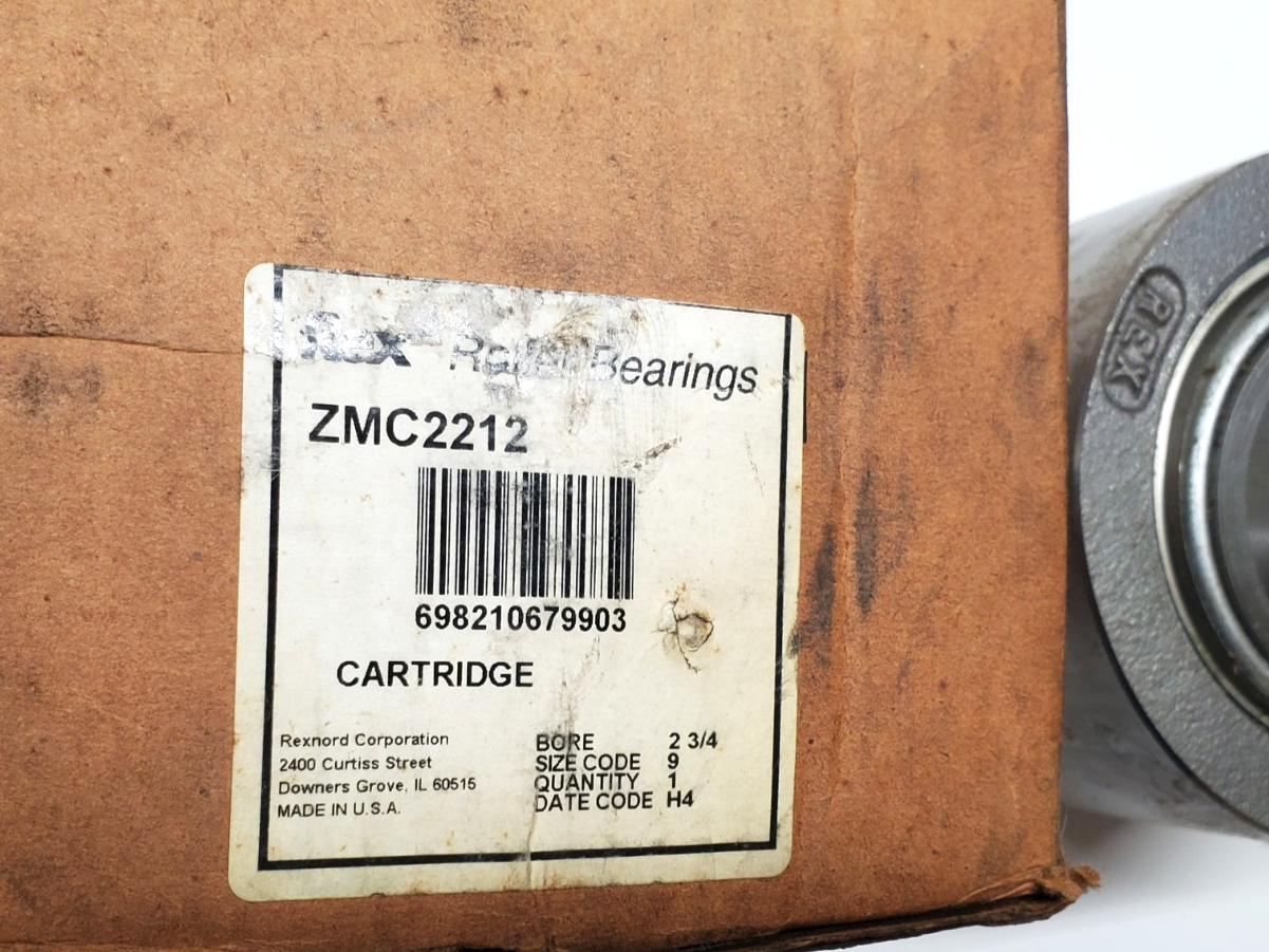 Rexnord ZMC2212 Cartridge Block Roller Bearing 2-3/4" Bore USA