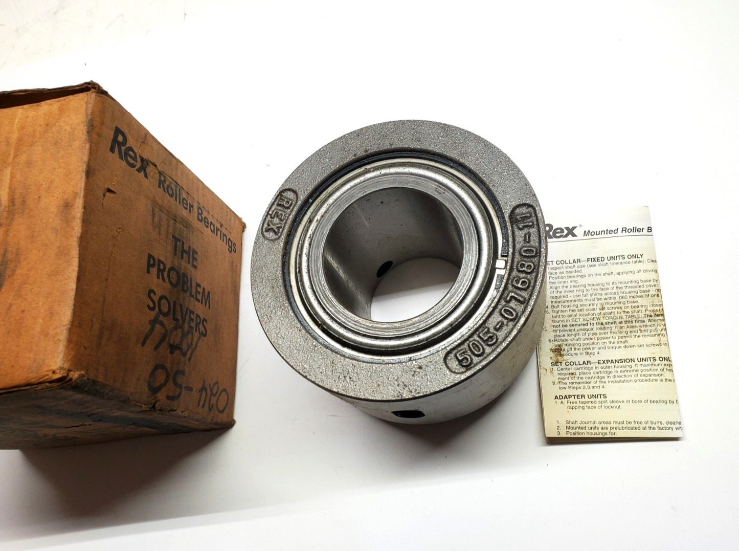 Rexnord ZMC2212 Cartridge Block Roller Bearing 2-3/4" Bore USA