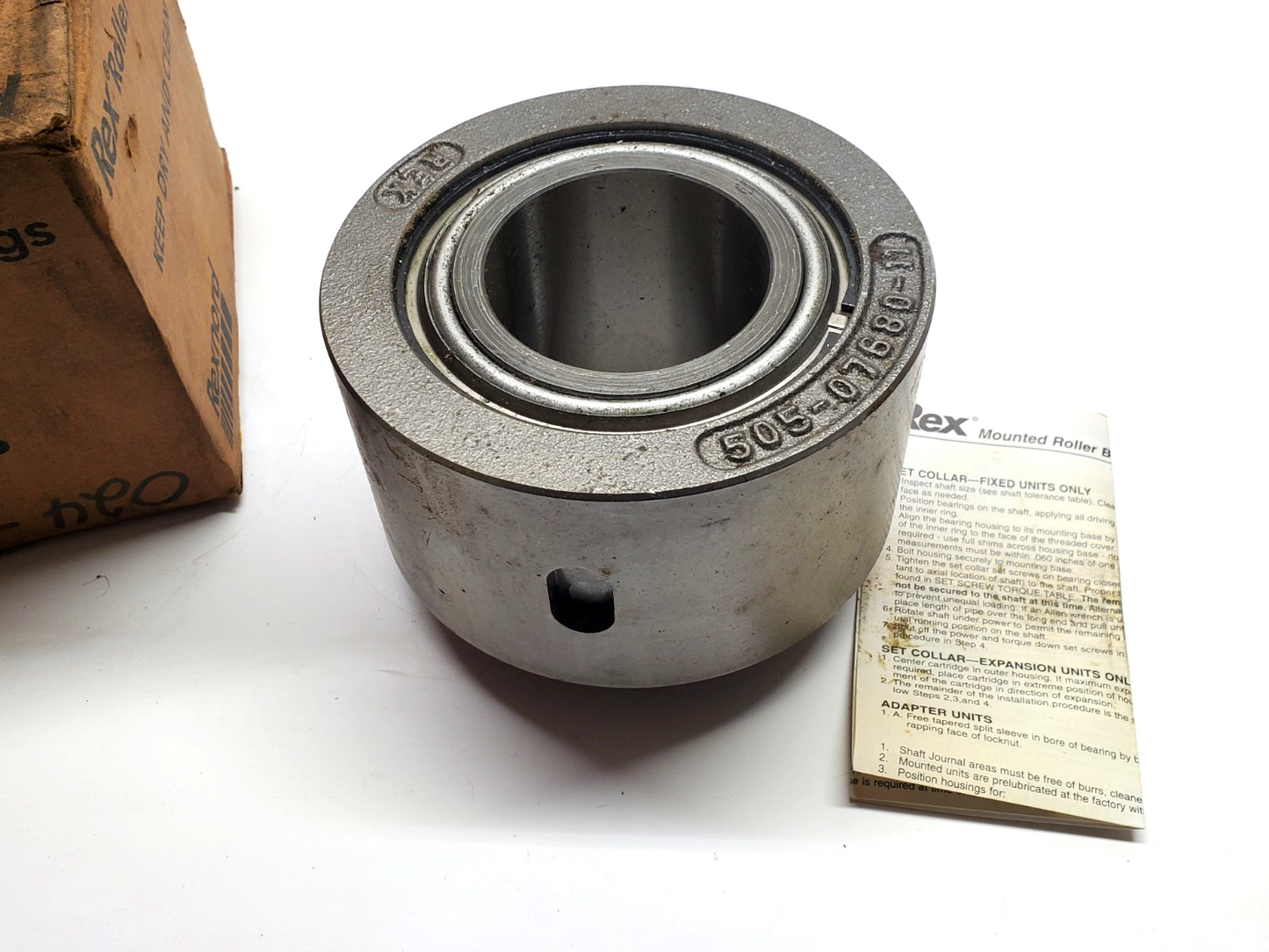 Rexnord ZMC2212 Cartridge Block Roller Bearing 2-3/4" Bore USA