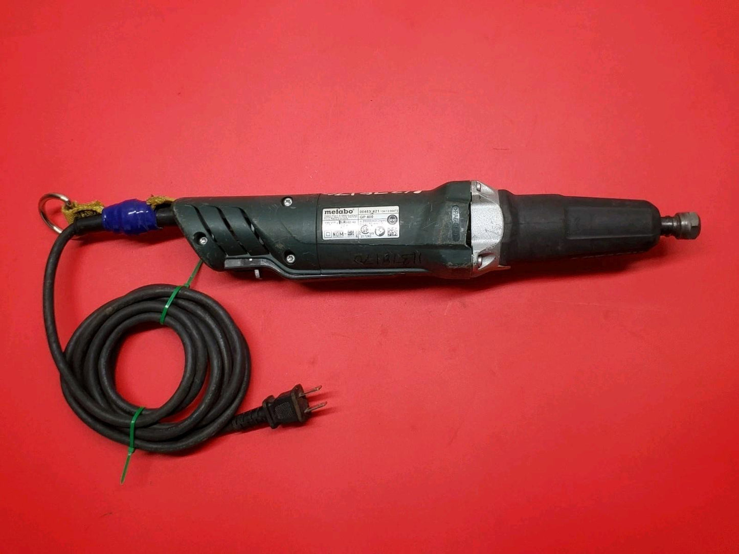 1 Ea. Metabo GP400 Die Grinder 25,000 RPM 120v 3.5A w/ Tool Tether Excellent