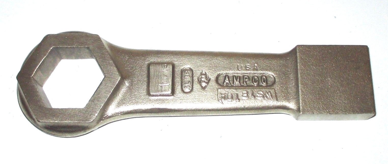 AMPCO 1-11/16" WS-1810A Hex Non-Sparking Flat Striking Wrench ALBR USA Made