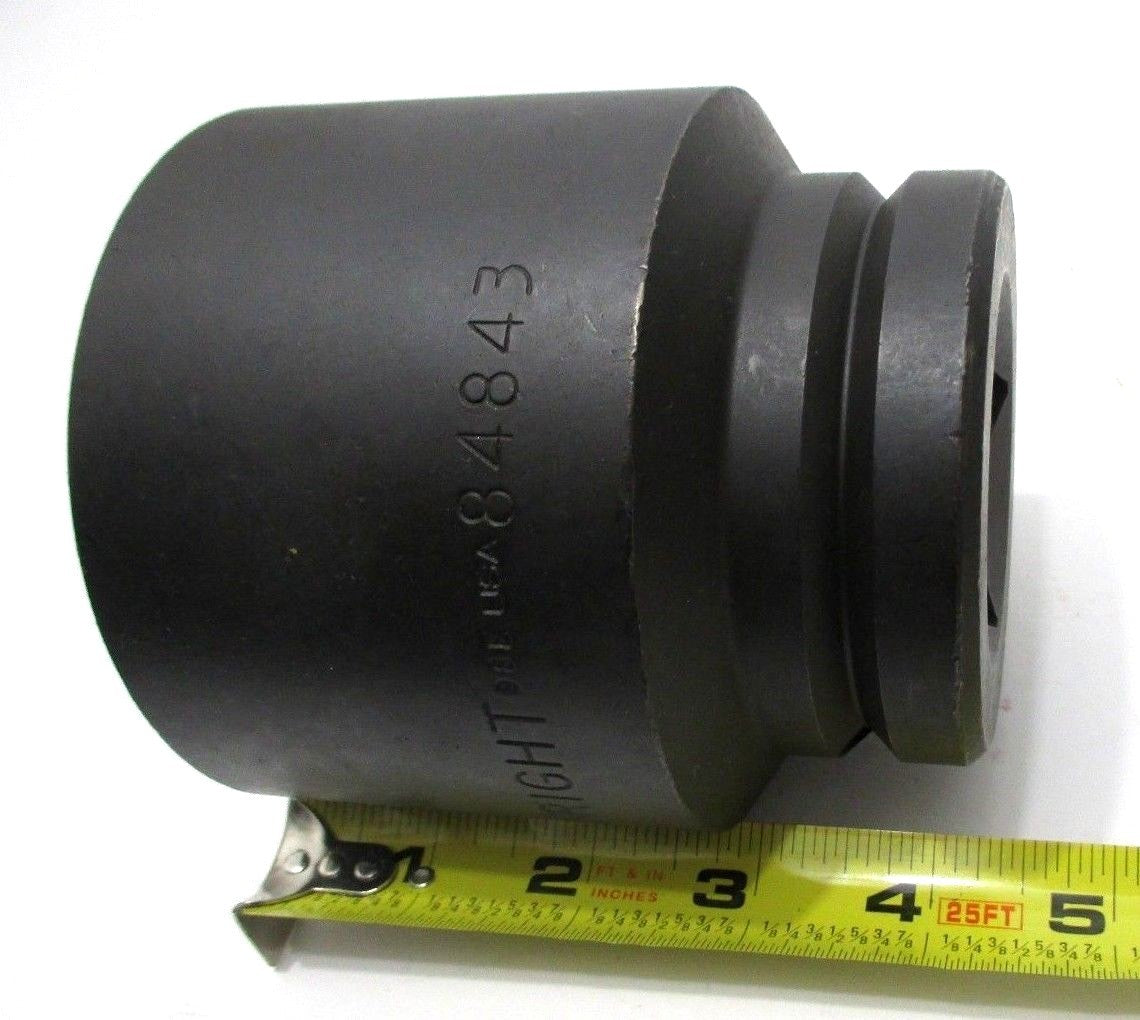 Wright Tool 84843 2-11/16" Impact Socket 1-1/2" Drive 6 Point 2-11/16 in USA