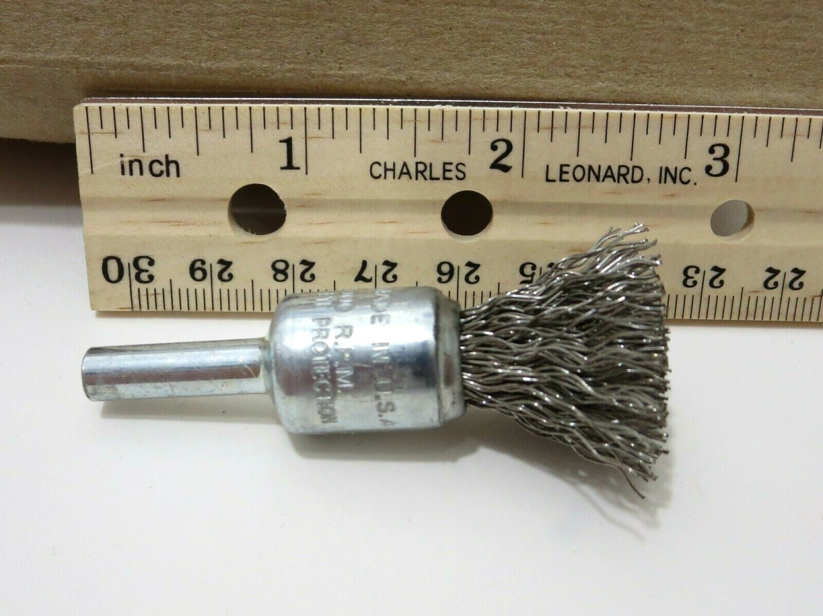 WEILER 10015 1/2 in. Crimped Wire End Brush Stainless Steel .014 SS 10-Pack USA