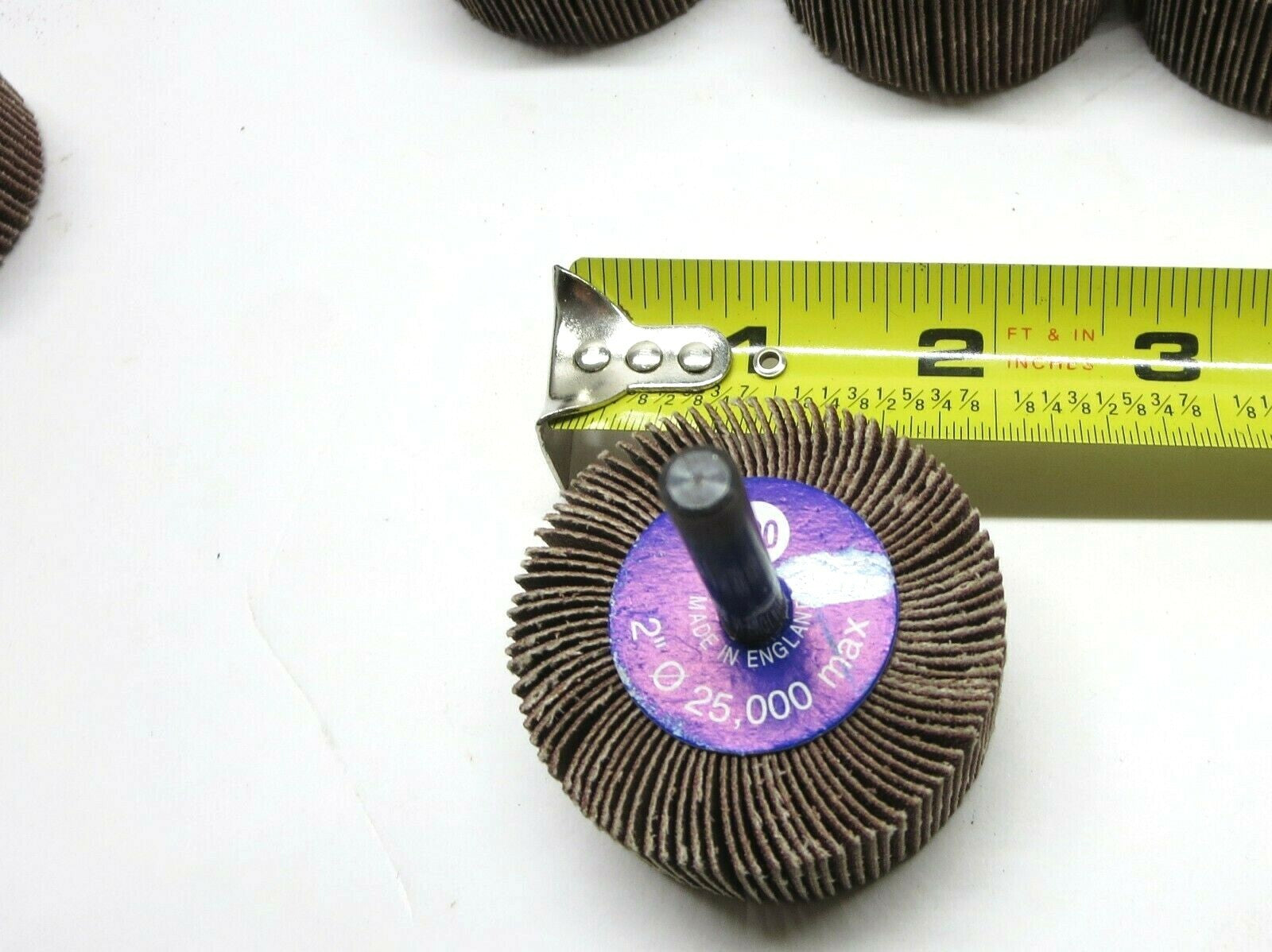 LOT OF 50 ea. 2 x 1 in. Flap Wheels 80 / 120 Grit Garryson G10024 / G10025