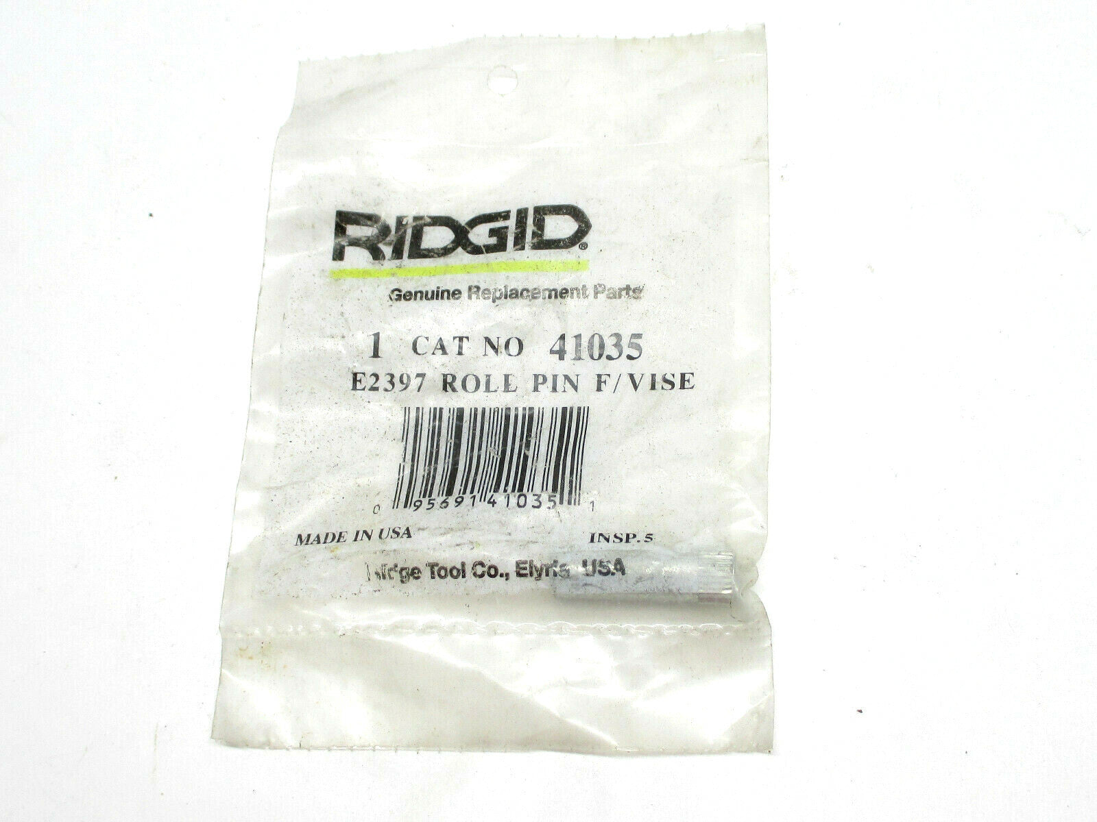 RIDGID 41035 Roll Pin for Ridgid Chain Vise E2397 Roller Made in USA ...